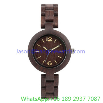 2016 Qualität Woodeb Uhren für Frau, Quarzuhr (Ja-15174)